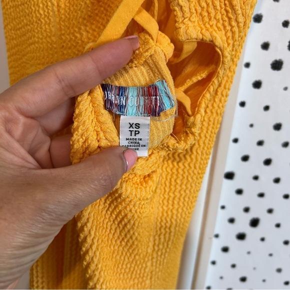 Urban Outfitters Orange Knit Tyra Strappy Back Sleeveless Mini Dress XS - Picture 2 of 9